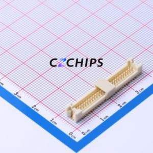 HC-1.25-2*25PLT-G Wire-to-Board Pin Header SMD,P=1.25mm Connector 2x25P 1.25mm Vertical Mount DF13 - Product Image 1