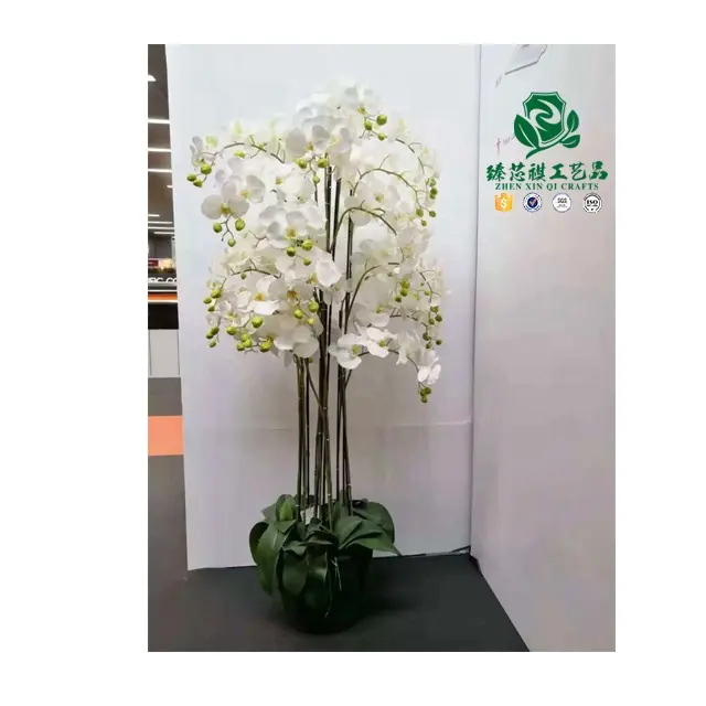 Tanaman Bunga Anggrek Bahan Lateks Putih Anggrek Buatan Dalam Pot dengan Harga Termurah