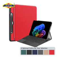 Housse de protection à rabat sur mesure de précision pour Microsoft Surface Pro 12 12 pouces avec support de stylet intégré, antichoc et fonction support