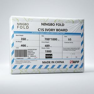 Ningbo ม้วนแผ่นกระดาษสองหน้าแบบพับ /ningbo gol/app/zenith/ C1S fb/ C2S สองด้านสำหรับบรรจุภัณฑ์ - Product Image 1