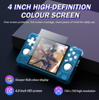 Console de jeu portable Linux XF40H 4 pouces 720x720 IPS RK3326 WiFi avec joysticks Hall 64 Go 128 Go pour jeux rétro
