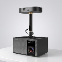 Support de plafond pour projecteur HY avec compartiment d'adaptateur caché, support de projecteur compatible avec les projecteurs de la série XGIMI X50/TITANNoir