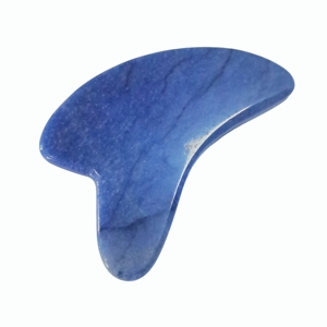 Wholesale NaturalJade Blue Aventurine Dolphin Massage Stones Custom Logo Facial Gua Sha Tools for SPA - Product Image 5