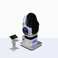 Fauteuil VR 9D à faible investissement, cinéma à siège unique, mouvement dynamique, réalité virtuelle, fauteuil œuf 9D