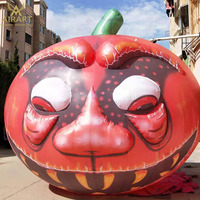 Accessoires d'Halloween Hocus Pocus, arche géante gonflable en forme de citrouille pour la décoration de la ferme à citrouilles