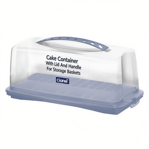 Cake Container With Lid And Handle For Storage <b>Baskets</b> - Product Image 2