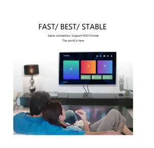 HD 2023 Tv Box Android IP-TV M3u Abonnement 12 mois Code avec Test Essai Gratuit IP-TV M3u avec Panneau de Test décodeur Android