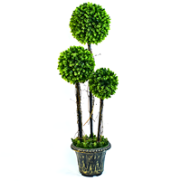 Décoration extérieure intérieure populaire cyprès artificiel pin bonsaï pot de plante sphérique pour jardin maison