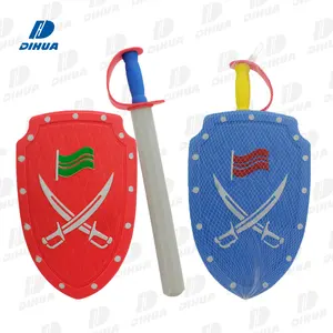 Children's Foam Toy Medieval Joust Dual Dragon Sword & EVA Shield Knights Set Lightweight Safe for Event Favors, Toy Gifts