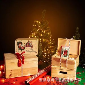 Caja de almacenamiento de madera de diseño personalizado, rectangular, de color sólido, para recuerdos de boda, juegos de té, caja decorativa - Product Image 2