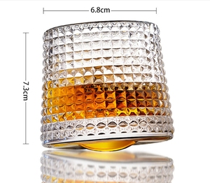 Copa de Vino Giratoria Francesa Westgreen, Copas de Whisky que No se Caen, Copa Superior para Whisky XO Chivas Rock, Vaso para Postres de Restaurante - Product Image 6