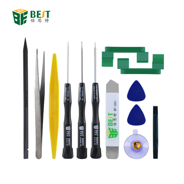 BEST 13 in 1 Spudger Pry Opening Tool Screwdriver Set Phone Repair Kit for iPhone X 8 7 6S 6 Plus Hand Tools Set