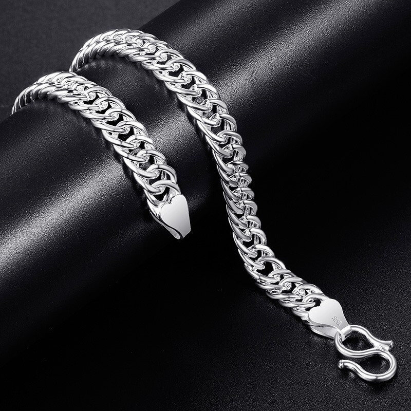 Wholesale Hip Hop Chain Link S99 Sterling Silver Bracelet