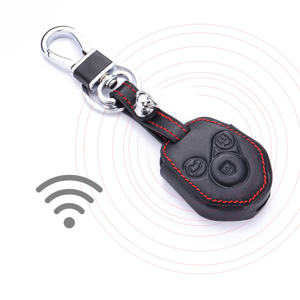 Genuine Leather Subaru Key Chain Durable Stylish