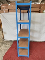 Estantería de Acero de 5 Niveles sin Pernos, Resistente, Duradera, con Protección Antioxidante y Anticorrosión, Estantería Metálica Industrial para Almacenamiento en Garaje