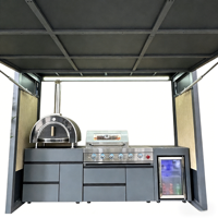 Mueble de Cocina para Exteriores, Resistente a la Intemperie, para Patio y Jardín