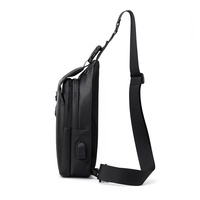 Nouveau sac de poitrine en nylon pour homme, sac messager décontracté grande capacité, sac de motard style coréen, imperméable