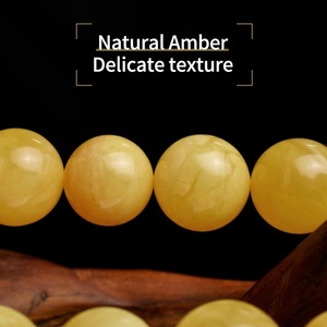 NAM01 <span class=keywords><strong>Rosario</strong></span> in Ambra Gialla Russa Baltica di Alta Qualità, Perle da 10mm, <span class=keywords><strong>Rosario</strong></span> Musulmano in Ambra Naturale - Product Image 5
