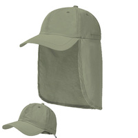 Dairui Casquette de soleil en nylon à séchage rapide avec logo personnalisé Casquette de baseball imperméable à l'eau Protection UV pour la pêche, la randonnée et le camping