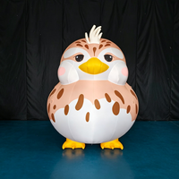 Mascotte géante gonflable en forme de canard, personnage de dessin animé en tissu Oxford, modèle publicitaire pour la décoration et l'affichage d'événements en extérieur