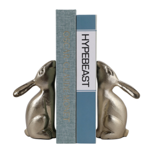 Fermalibri a Forma di Coniglio in Metallo, Accessori Decorativi per Casa e Ufficio, Fermalibri Moderni a Forma di Animale per Arredamento Biblioteca - Product Image 3