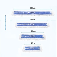 Vente en gros de balais à poussière en coton à tête large, double usage, hautement absorbants, pour les établissements de restauration, les aéroports, les centres commerciaux, le balayage des sols