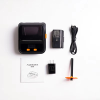 Poche petite imprimante de billets thermique portable Portable B80B économique Mini imprimante d'étiquettes de reçus sans fil Usb dent bleue