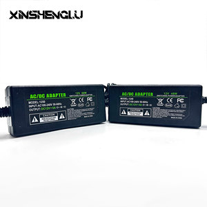 Adaptador de Energia <span class=keywords><strong>AC</strong></span>/<span class=keywords><strong>DC</strong></span> Personalizado com Entrada <span class=keywords><strong>AC</strong></span> 110-240V e Saída <span class=keywords><strong>DC</strong></span> <span class=keywords><strong>12V</strong></span> 4A/5A/6A/7A/8.3A/10A, Plugue EU/UK/AU para Luz LED, em ABS - Product Image 1
