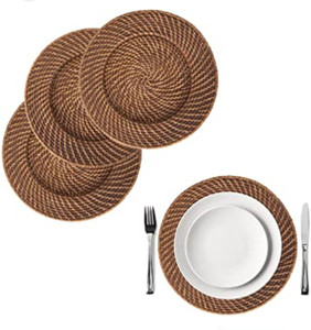 Napperon en rotin taille multicolore personnaliser meilleur vendeur pour 2024 napperon de mariage rustique napperon décor de Table à manger - Product Image 1