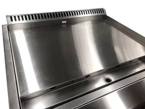 Plaque de cuisson au gaz commerciale en acier inoxydable, friteuse à gaz de table, station de barbecue Teppanyaki au gaz TB01, en acier inoxydable commercial - Product Image 1