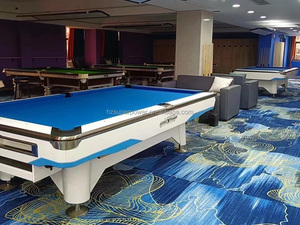 Bàn bida hiện đại thiết kế mới 2025, kích thước 8ft & 9ft, giá rẻ, mặt đá phiến, có chức năng trả bóng, dùng cho câu lạc bộ - Product Image 3