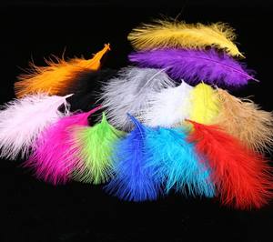 Plumas marabout dinde plume pour bricolage artisanat cheveux Costume accessoire de pêche mouche attachant matériel ornement capteur de rêves frange - Product Image 2