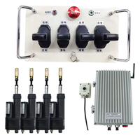 Télécommande de grue 12V 24V à 4 leviers, télécommande hydraulique pour grue, contrôleur de pièce de grue IP68, ensemble de télécommande pour engins lourds