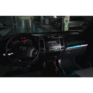 Kit d'éclairage d'ambiance intérieur personnalisé pour Toyota Prado 2004-2009, lampe d'ambiance LED pour tableau de bord et portières, fabrication d'usine - Product Image 2