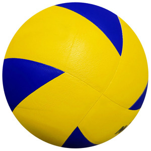 Ballon de Beach-Volley Professionnel Personnalisé OEM DOM pour Entraînement et Match, Jaune Bleu Marine, en PVC, PU, TPU, Cuir, Taille 5, Vente en Gros - Product Image 3