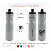 Bouteille d'eau isotherme double paroi pour cyclisme, 720 ml, à boire directement, souple et compressible, couleur personnalisable, directement de l'usine