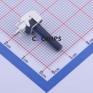 GT-TC100A-H170-L1 Tactile Switch Through hole Component THT Switch Single Pole Single Throw Round Button 1.6N Right Angle Insert - Product Image 1