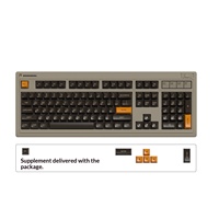 Clavier mécanique sans fil BT rétro OG104 FL ESPORTS, triple mode, avec touches ABS double injection, RGB, 10000 mAh, pour bureau