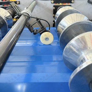 For Full Automatic PLC Controlled Gear & Bearing Colored Steel Trapezoidal IBR Roofing <b>Sheet</b> Making Machine - Product Image 3