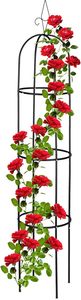 Obélisque de jardin en treillis pour plantes grimpantes, support en métal en forme de tour pour roses, vignes, fleurs, tomates, plantes de patio extérieur - Product Image 3