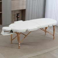 Table de massage pliable, pour esthétique, tatouage, rééducation sportive, soins aux personnes âgées, table de salon en bois massif, capacité de charge 260 kg