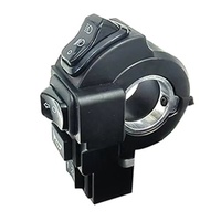 Interrupteur de phare de vélo électrique 4 en 1, avec clignotant et commande de klaxon, connecteur SM à 9 broches pour guidon de 22mm, câble de 170cm, 1 pièce
