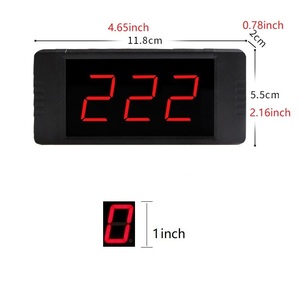 Télécommande IR GI3D-1R jours compte à rebours compte à rebours compte maximum jusqu'à 999 jours affichage 1 pouce 3 LED numérique compteur à rebours couleur rouge - Product Image 2
