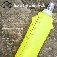 Oem/Odm 250Ml 350Ml 500Ml Ml Bleu Vert Gris Bouilloire Pliable Bouteille TPU Souple Pliable