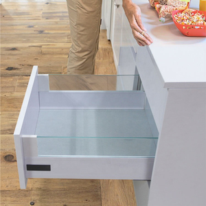 Linsont H183 laci penutup lembut, kelas atas kaca Modern tugas berat untuk ruang makan untuk dapur apartemen rumah sakit - Product Image 2