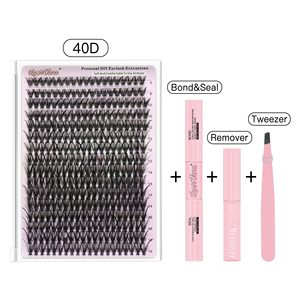 Cils individuels en grappe style latino DIY, 12-18mm, volumineux, effet dramatique, look audacieux - Product Image 6