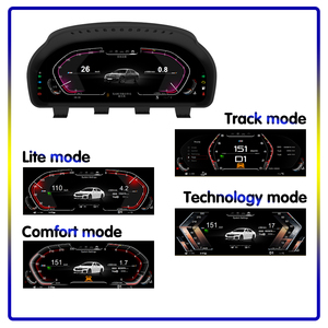 Tableau de bord numérique 12,3 pouces pour <span class=keywords><strong>BMW</strong></span> X5 <span class=keywords><strong>X6</strong></span> F15 F16 F18 F85 2013-2017, écran LCD du cockpit de voiture, compteur de vitesse, affichage HD Linux - Product Image 4