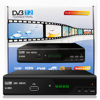 Récepteur numérique terrestre H265 DVB-T2 U-005 Boîtier TV DVB-T2 Récepteur satellite numérique terrestre RF coaxial HDMI Scart pour l'Espagne
