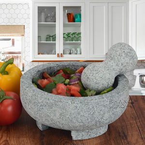 <span class=keywords><strong>Molcajete</strong></span> de Granito y Mortero para Moler Hierbas y Especias, Herramienta Natural para Guacamole, Gran Venta - Product Image 5