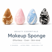 Ensemble de pinceaux de maquillage Ronglinnuo multicolores, pinceaux de maquillage d'automne, éponge de maquillage multi-usages pour fond de teint liquide et crème
